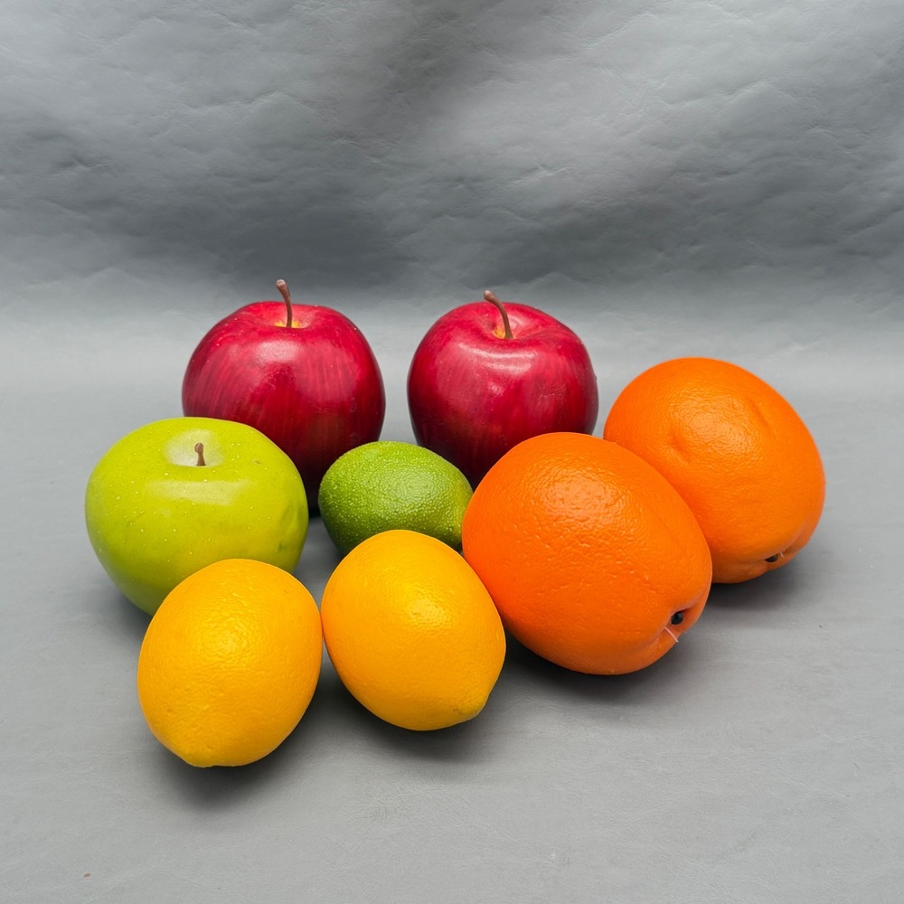 Realistic Mixed Fruit Prop Artificial Kitchen Decor Lot of 8